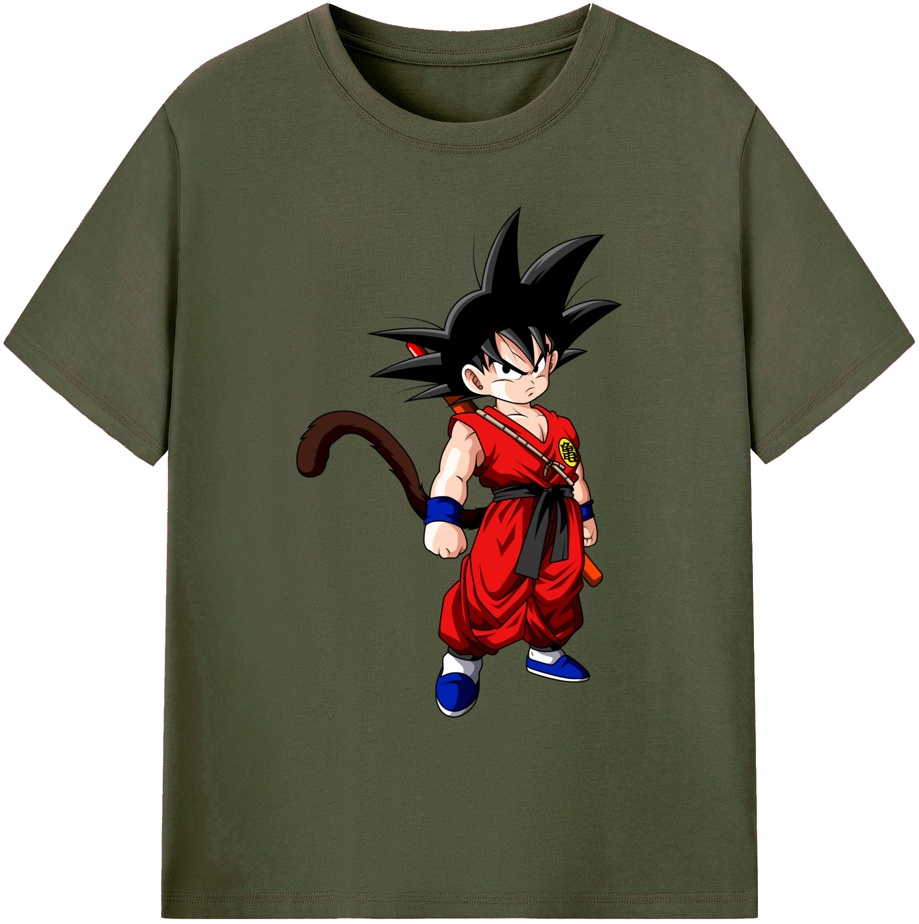 （画像用） ドラゴンボール 孫悟空（そん ごくう）Son Goku カカロット DRAGON BALL Kakarotto 綿100％ メンズ半袖Tシャツ｜肌触りやわらか＆通気性